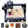 Acmer T1 Macchina per incisioni laser 2.5W, Mini incisore laser portatile, Laserschneider ad alta precisione di 0,01 mm, Area di lavoro 130 X 130 mm, Laser Cutter per legno, pelle, vetro, metallo e