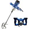 BRIEFNESS 2100 W, miscelatore professionale per calcestruzzo, miscelatore, miscelatore, miscelatore di coloricalcestruzzo, mescolatrice per cemento, 01500 girimin, con ingranaggi a 6 marce, miscelatore per