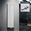 ELEGANT Radiatore di design piatto, 1800 x 462 mm, con termostato multiblocco, bianco, monostrato, verticale, collegamento centrale