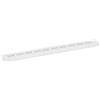 QUARKZMAN Copertura per Bocchette d'Aria, 1pz 400 x 60mm Copertura Ventilazione Lega Alluminio a Maglia, Griglia Ventilazione a Persiana Rettangolare Armadio per Scarpe Guardaroba (Argento)