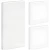 LIUZHUJ 3 Pezzi Copertura Cieca da Incasso, Autoadesivo Bianco Copertura Cieca, Bianco Coperchio Scatola Derivazione, Montaggio a Incasso, per Prese Non Utilizzate e Aperture nel Muro