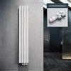 ELEGANT Radiatore di design piatto 1800x308mm con termostato multiblocco bianco Radiatore piatto bianco a strato singolo verticale Radiatore a parete con attacco centrale