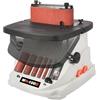GEMTO Boka WS-100D - Levigatrice per bordi oscillante 2 in 1 con mandrino e nastro abrasivo da 450 W, nastro abrasivo 100 x 610 mm, 5 manicotti abrasivi, tavolo regolabile da 0 a 45°, levigatrice per legno
