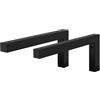 ML DESIGN modern living ML-Design Set di 2 Staffe a Muro Design ad L 350 x 150 mm in Acciaio Nero Supporti per Scaffali Aperti Mensole Telaio Lavabo Bagno Scrivania Mobili Reggimensola da Parete incl. Materiale di Montaggio
