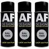 Alex Flittner Designs 3 X RAL vernice spray per auto vernice colorata vernice spray RAL 7004 grigio chiaro opaco