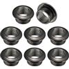 M METERXITY 8-Pack Passacavo Per Scrivania 0.7 Pollici/18mm Passacavo Nero | Copertura Foro Cavo Plastica, Plastico, Per Organizzazione Cavi Casa/Ufficio, Per Scrivania