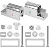 Aelxveba Set di fissaggio universale per sedile WC con cerniere softclose funzioni, completo per installazione facile e sicura, cerniere di ricambio in metallo resistenza