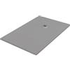 BB BuyBath Piatto doccia in resina colore cemento 70x130 cm con griglia e piletta - Showey
