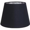 Sinta 9 Paralume E27/E14/ Moderno Conico Schermo Lampada di Ricambio in Tessuto Ombra di Luce Stile Semplice Per Lampada da Tavolo,Nero con Fodera Argento Lampada da parete