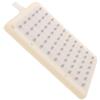 VILLFUL Soffione doccia piatto a cascata: piastra ugello rettangolare 60 fori con effetto rilassante per il bagno in plastica 20x14 cm