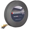 HOLZBRINK Battiscopa adesivo in PVC grigio scuro 18x18mm, 5 m | Battiscopa per mobile per bagno, top cucina | Profili in PVC per infissi | Listella pavimento