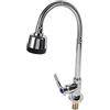 Jeffergarden Fdit Girevole Rubinetto Becco in Lega di Zinco Singolo 360 Gradi Ratate Maniglia lavandino Pull Down Spray Rubinetto dell'Acqua Fredda