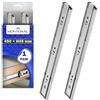 MONTERAL 1 Сoppia Guide per Cassetti con Cuscinetti a Sfera 450 mm x H45 mm - Telescopiche Guide Cassetti Scorrevoli All'estensione Totale - Sistema Push to Open - Garanzia di 10 Anni - MONTERAL