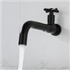 XDSMB Rubinetto Bagno Lavabo Solo Acqua Fredda Nero a Parete 360° Rotante Miscelatore Monocomando in Acciaio Inossidabile,nero