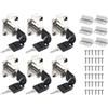 Abiyou 6PCS Serratura Cassetto Scrivania, 21MM Serratura a Camma con Chiave, serratura Armadietto di Sicurezza, Blocco cassetta Postale, Serrature a Camma, Serrature per Armadietti, Mobili, Cassetti