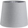 Sinta, 7 paralumi moderni a cono, paralume di ricambio in tessuto grigio, stile semplice, ombreggiatura della luce con fodera in argento per lampada da tavolo/da parete E27/E14