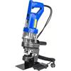 PRECISTECH Punzonatrice Idraulica 10 Ton 2200W con 5 Stampi per Lamiere di Acciaio, Ferro, Rame e Alluminio, Punzonatrice per Angolari