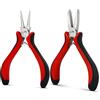 HOUSERAN Pinze per Bigiotteria, 127 mm, Becchi Tondi e Piatti | Per creazione gioielli, wire wrapping, perline e fai da te