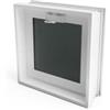 FET Finestra di ventilazione da inserire in una parete di blocchi di vetro, mattoni o cemento | Dimensioni cm 30x30x10 | Sostituisce 1 blocchi di vetro da 30x30x10 cm. | Unità di vendita 1 finestra