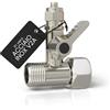 smardy Valvola di Intercettazione a T 3/8x3/8x1/4 Pollice, Acciaio Inox