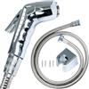 Selyse Set doccia cromato per bidet con soffione doccia in ABS 1/2, interruttore di pausa ON/OFF, tubo e gancio da 1,5 m