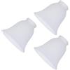 BENECREAT 3 Paralume In Vetro Satinato con Attacco Da 40mm, Globo O Copertura di Ricambio A Forma di Campana per Lampadario Da Soffitto, Lampadario e Applique