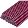 QUARKZMAN 30Pz Stick Colla a Caldo Dimensioni Standard per Pistola 7mm x 200mm Colla a Caldo Bastoncini Ricariche Piccoli e Molto Adesivi, Glitterato Rosso Rosa