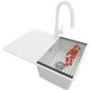 PRIMAGRAN Lavandino da Cucina Bianco - Copenhagen Top, 70x50cm
