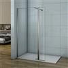AICA Parete Per Doccia Walk-in Mobile 40cm Vetro 8mm Barra 73-120cm 100x200cm