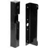 Miratic Contropiastra Serratura Profilo 40x40mm Cassetta per Apriporta Serratura Elettrica 12v Piastra di Fissaggio Zincata e Verniciata a Polvere Tre Colori Disponibili (nero)