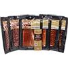 ABEIOU Assortimento Salumi Gourmet Gran Riserva Duroc Serrano + Iberico Ghianda 600 g — 6 Buste — Prosciutto Duroc Serrano + Chorizo + Salame Iberico Ghianda — Cert. Hycer Guijuelo — aBeiou