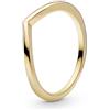PANDORA Anello Wish lucido placcato in oro 14k, 60