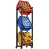 YITAHOME Scaffale per casse di bevande, 3 scatole, con ruote, alta e sottile