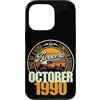 Jahrgang 1990 36. Geburtstag Awesome Custodia per iPhone 13 Pro Grande da ottobre 1990 36° compleanno frase 36 anni