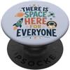 Teacher & Classroom Co. Cute Space Exploration Everyone Belongs Galaxy Citazione PopSockets PopGrip Adesivo