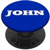 JOHN MERCH Etichetta Johnny con scritta in lingua inglese John Name PopSockets PopGrip Adesivo