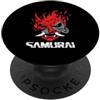 Samurai Japanese Oni Demon Mask Cyber Pu Samurai Giapponese OniCyborg Maschera Demone Cyberpunk Streetwear PopSockets PopGrip Adesivo