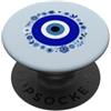 Evil Eye Greek Mythology Greece Gifts Motivo Kako Mati con occhio greco blu scuro PopSockets PopGrip Adesivo