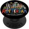 Netherlands Souvenir Gift Regalo di riferimento di viaggio disegnato a mano di Rotterdam Paesi Bassi PopSockets PopGrip Adesivo