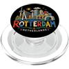 Netherlands Souvenir Gift Regalo di riferimento di viaggio disegnato a mano di Rotterdam Paesi Bassi PopSockets PopGrip per MagSafe