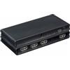 PremiumCord Switch 4K HDMI 3:1 Con Telecomando, UHD 4K 2160p 60Hz, Full HD 1080p, 3D, HDCP 2.2, ARC, Alimentazione 5V/1A, Plastica, Nero