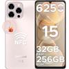 DOOGEE Note 58 Pro Smartphone Android 15, 32GB+256GB/TF 2TB Cellulari, 6250mAh Telefono Cellulare, 6.75 90Hz Octa-Core Telefoni, 16MP+8MP/Fingerprint/Face ID/4G Dual SIM/Widevine L1/OTG/Tipo-C/NFC