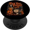 Halloween Costume Funny Spooky Season Halloween Scegli il tuo veleno Divertente Mago Vintage Halloween PopSockets PopGrip Adesivo