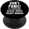 EV Projects & Charging T-Shirts & Gifts Responsabile del progetto di veicoli elettrici PopSockets PopGrip Adesivo