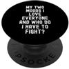 Sarcastic i miei due stati d'animo amo tutti e chi devo combattere PopSockets PopGrip Adesivo