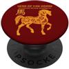 Chinese Zodiac Lunar New Year Astrology Anno Dei Tratti Del Cavallo Zodiaco Cinese Capodanno Cinese PopSockets PopGrip Adesivo