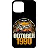 Jahrgang 1990 36. Geburtstag Awesome Custodia per iPhone 12 mini Grande da ottobre 1990 36° compleanno frase 36 anni