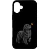 Dog Butterfly Horizon Collection Custodia per iPhone 16 Plus Terranova Cane Farfalla Amante della Natura