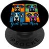 I Love Great Danes Merch Mamma alana in stile pop art PopSockets PopGrip Adesivo