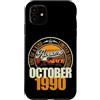 Jahrgang 1990 36. Geburtstag Awesome Custodia per iPhone 11 Grande da ottobre 1990 36° compleanno frase 36 anni